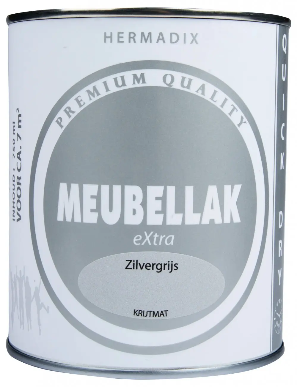 Hermadix - hermadix-meubellak-extra-zilvergrijs-krijtmat-verfcompleet