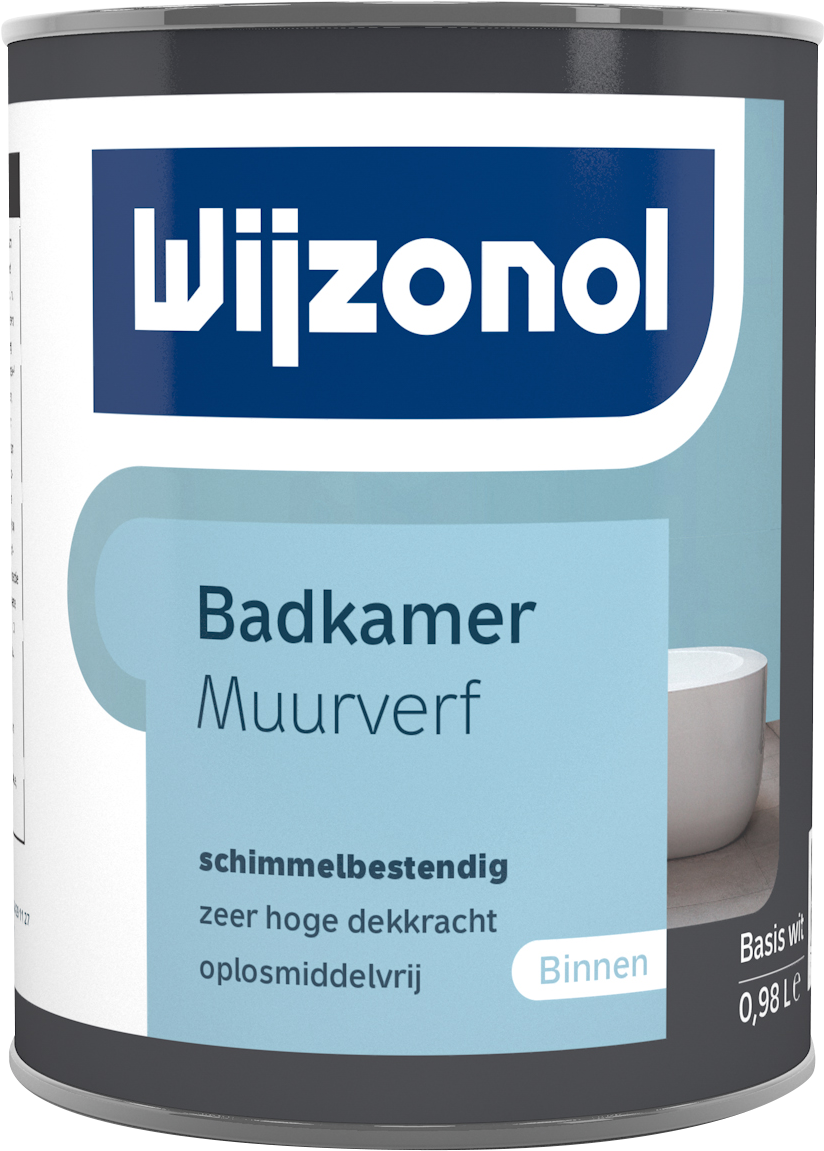 Riskant robot Taille Wijzonol Badkamer Muurverf | Verfcompleet.nl